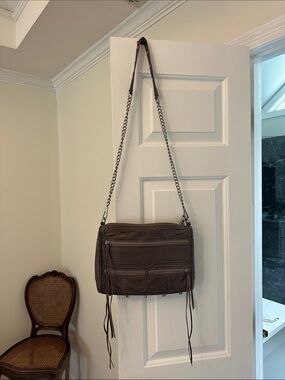 Rebecca Minkoff taupe crossbody bag